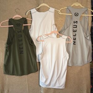 Neleus Tank Tops Mens Sz XL Training Gym Running Muscle Cut‎ - BUNDLE OF 4